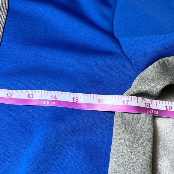 Nike Mens Size Small Therma-FIT Hoodie Blue Gray Pullover Swoosh Athletic Active - Picture 9 of 15